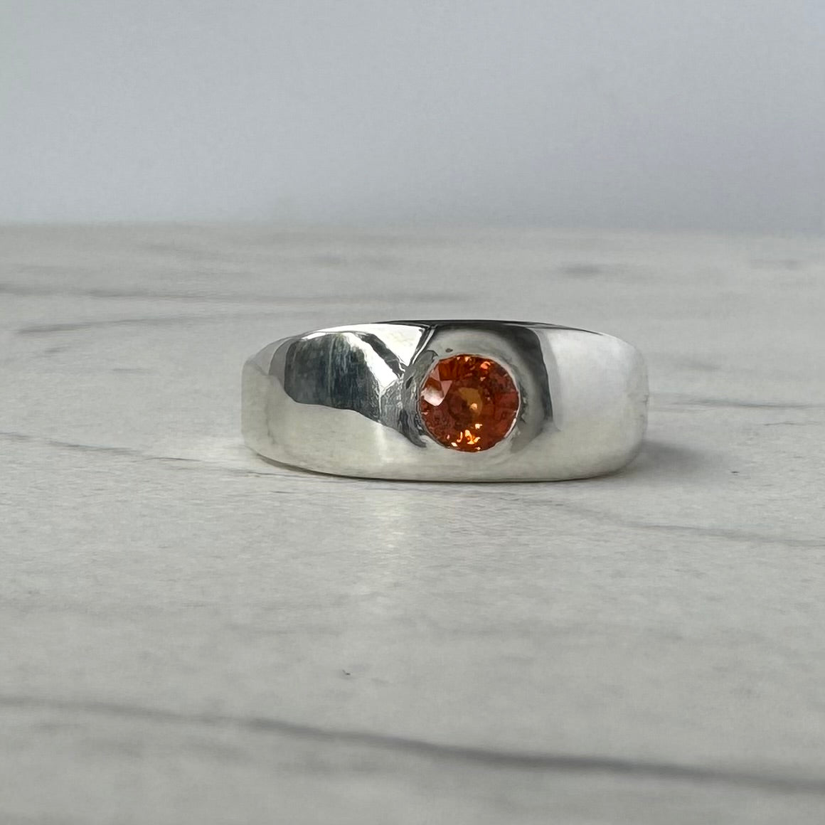 Fire Ring | Orange garnet Size O