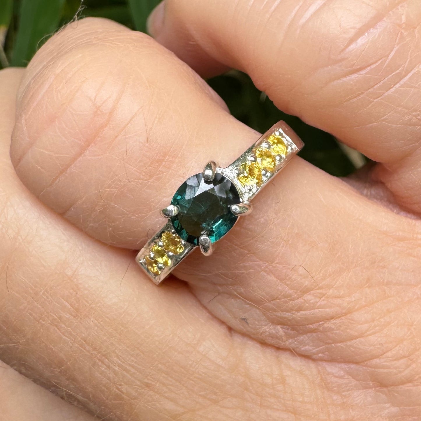 Andaman Ring | Green tourmaline Size O