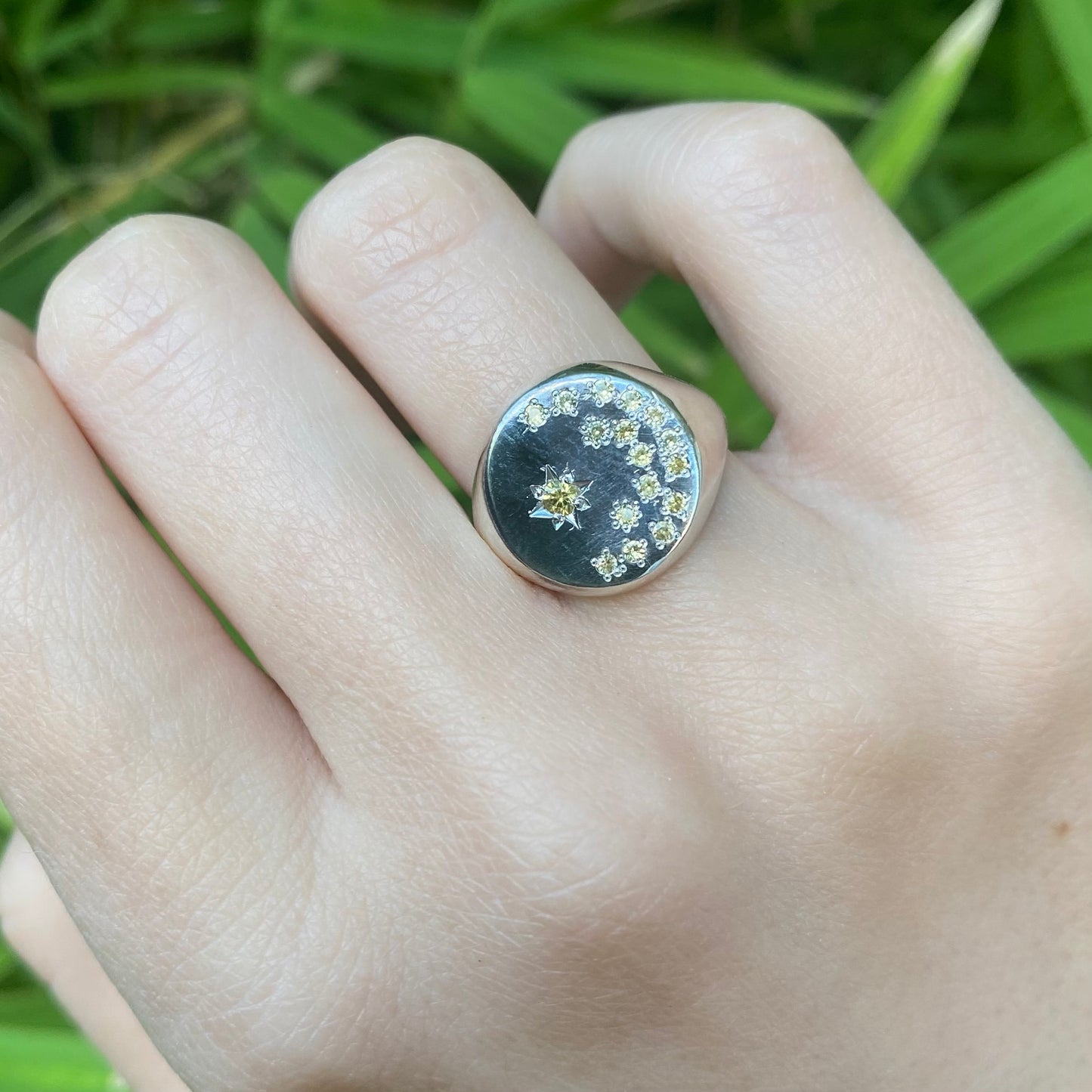 Night sky | Signet ring Size L