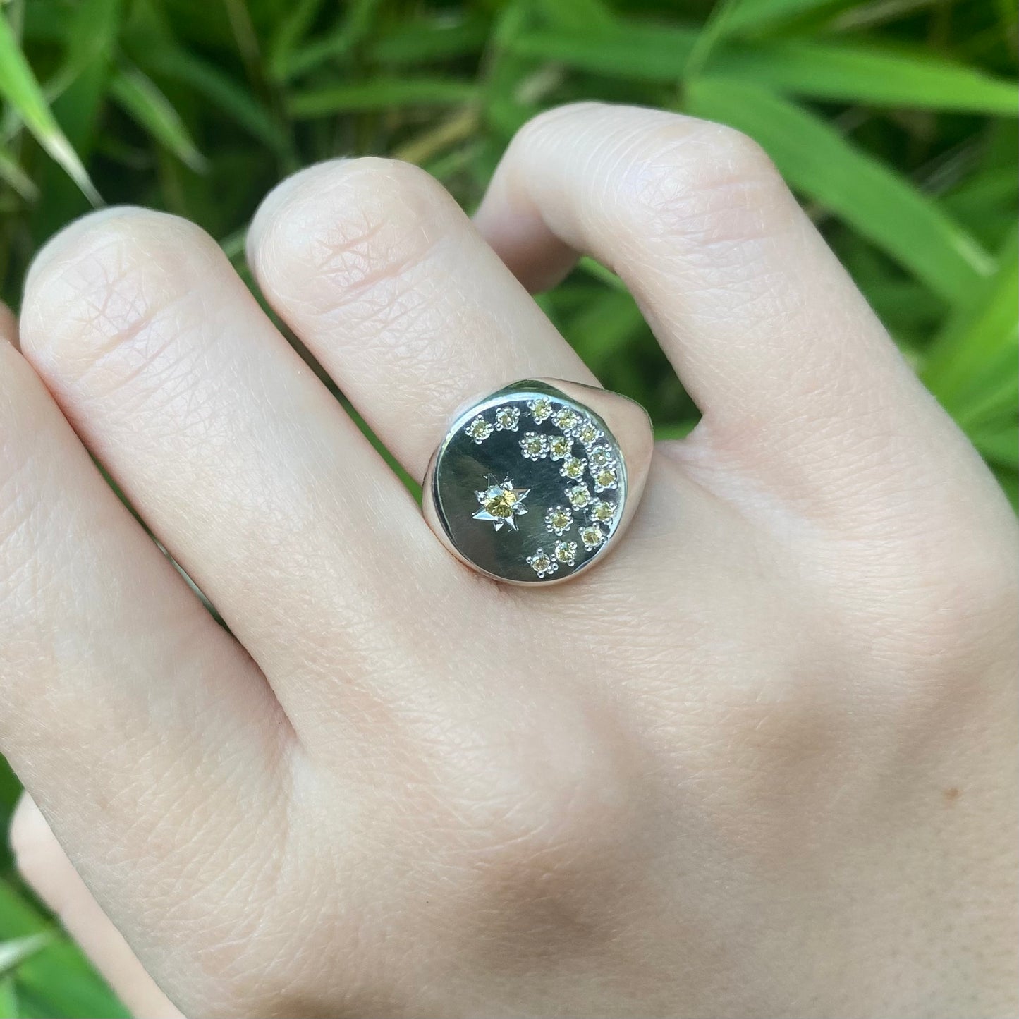 Night sky | Signet ring Size L