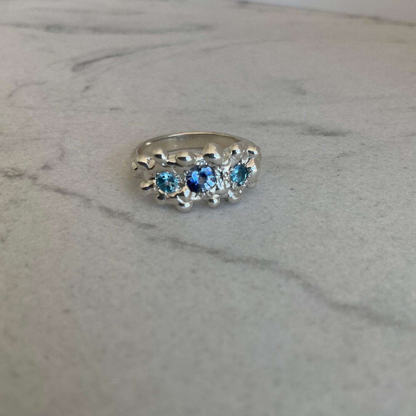 Juno Tiara Ring | Molten sapphire