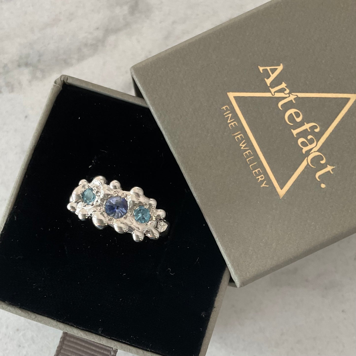 Juno Tiara Ring | Molten sapphire