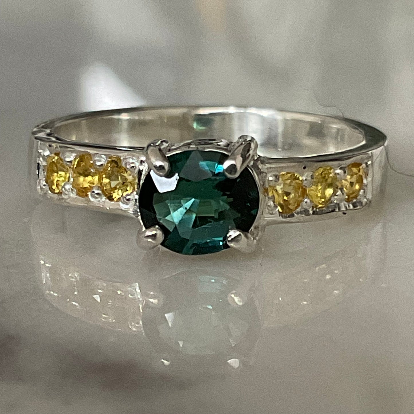 Andaman Ring | Green tourmaline Size O