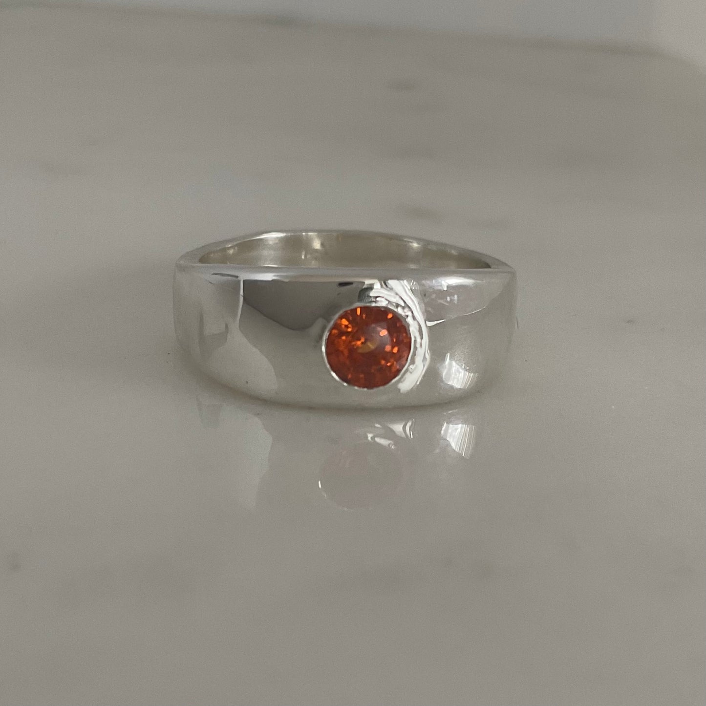 Fire Ring | Orange garnet Size O