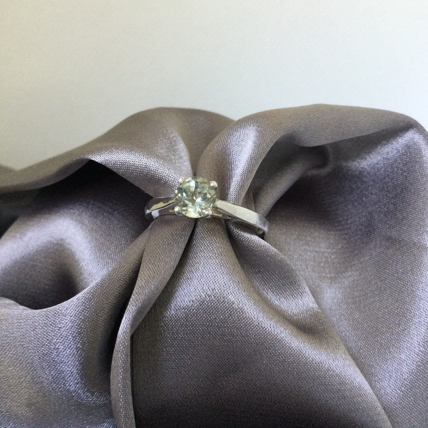 Ceres Ring | Green Amethyst - UK/AU Size: M 1/2