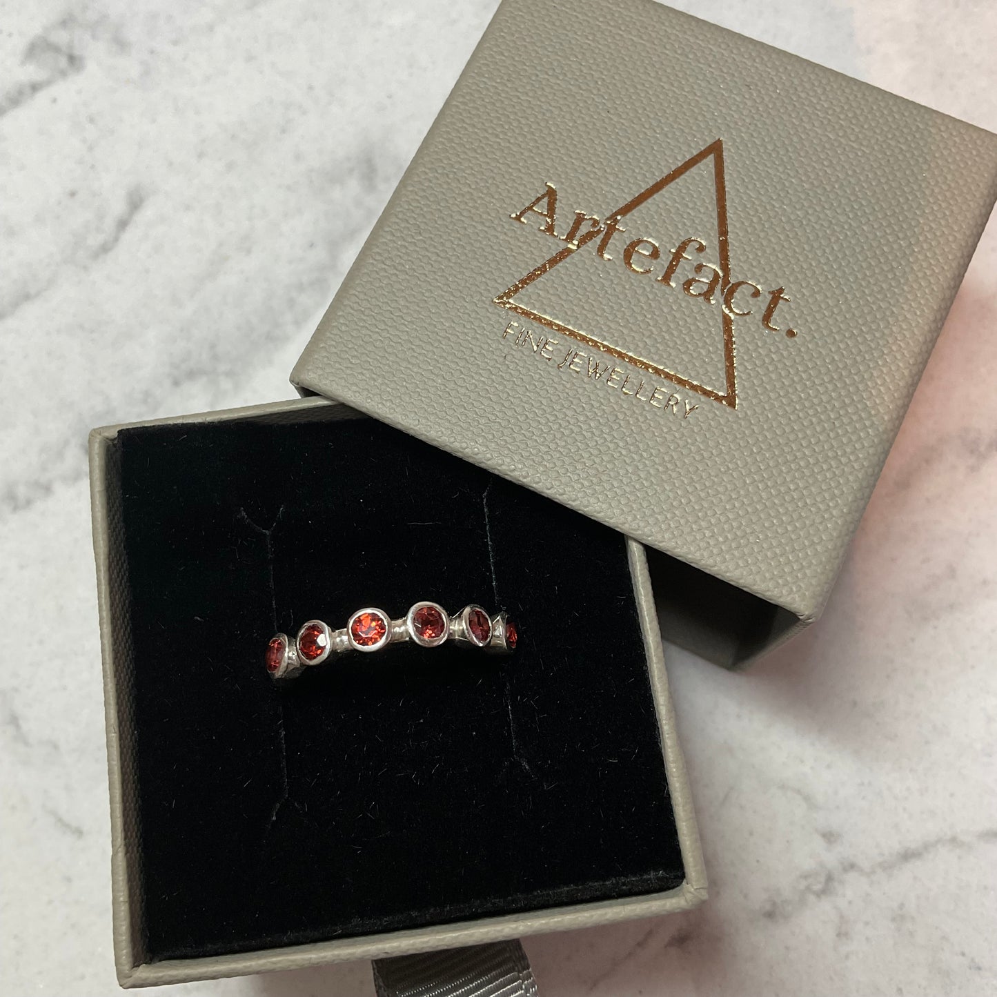 Cherry Ring | Garnet UK/AU Size P