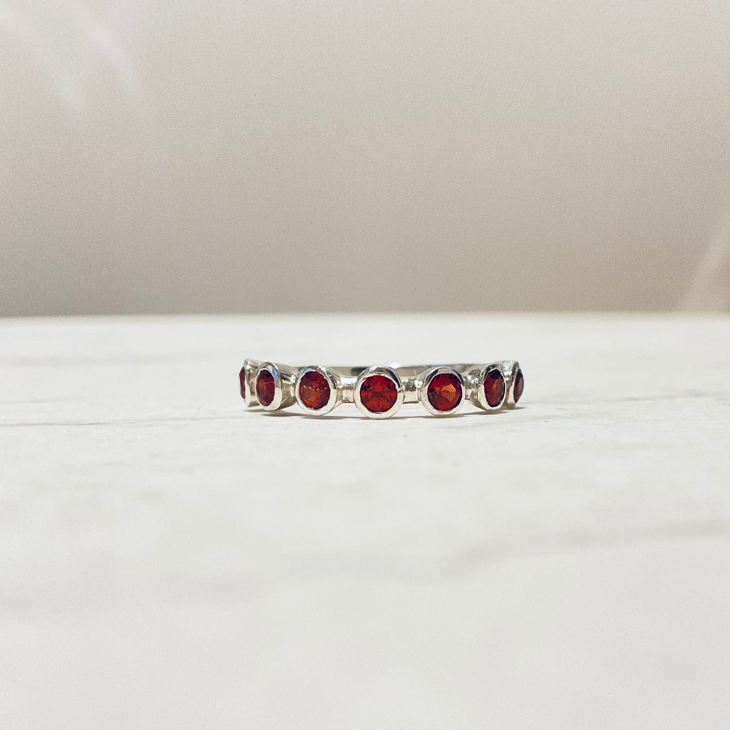 Cherry Ring | Garnet UK/AU Size P