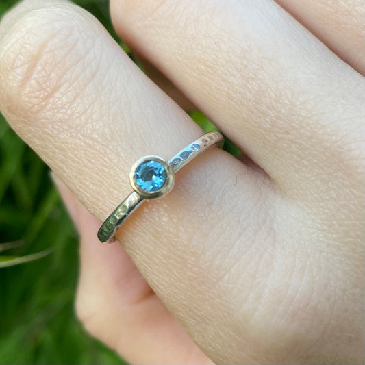 Hemera Ring | Blue Topaz with 9ct Gold