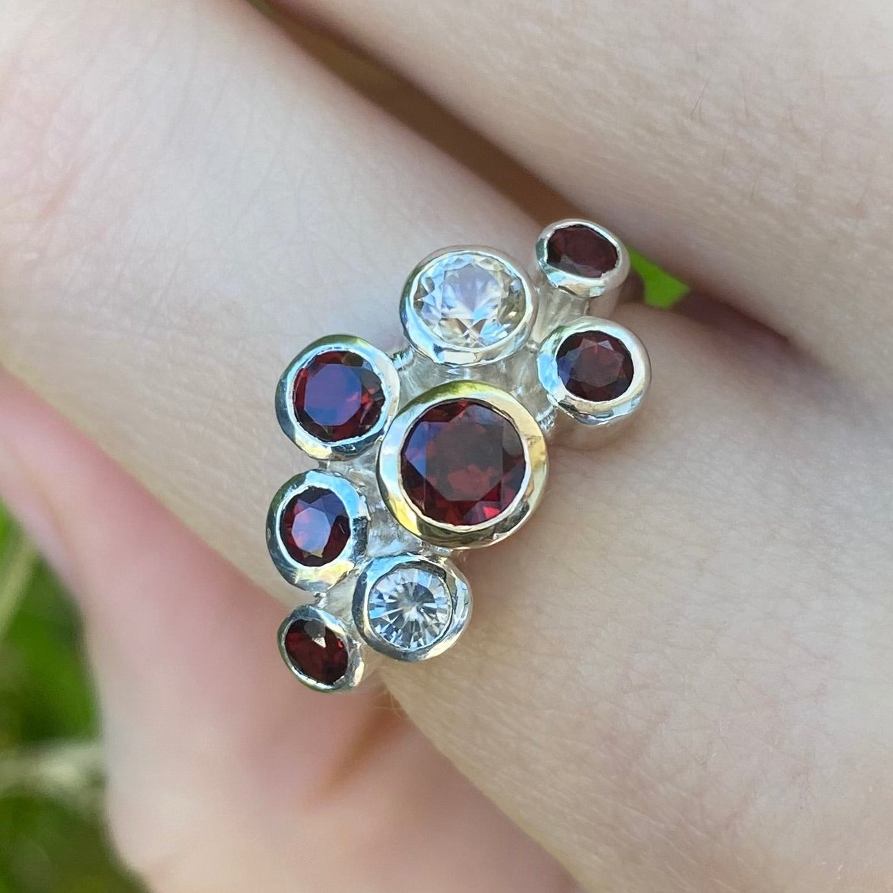 Roses cluster ring shown on model