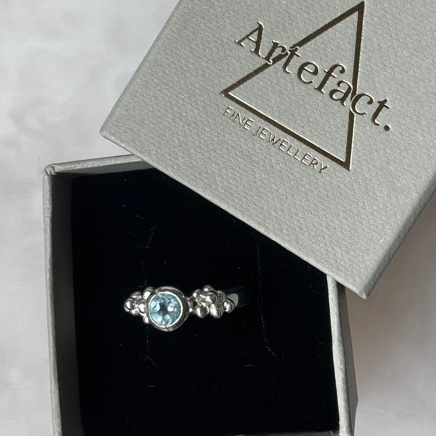 Amphitrite Ring | Sky Blue Topaz Size M
