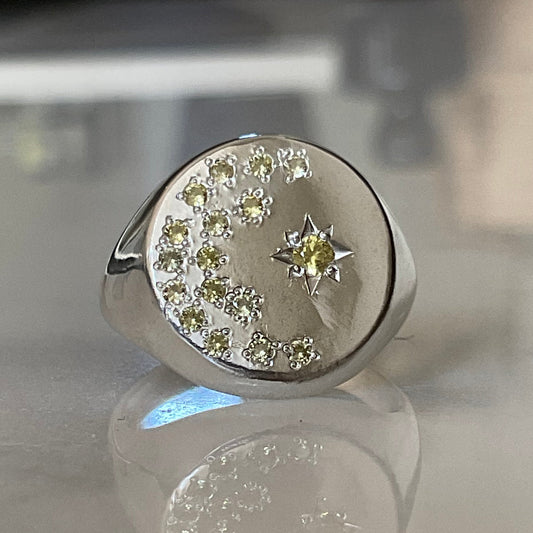 Night sky | Signet ring Size L