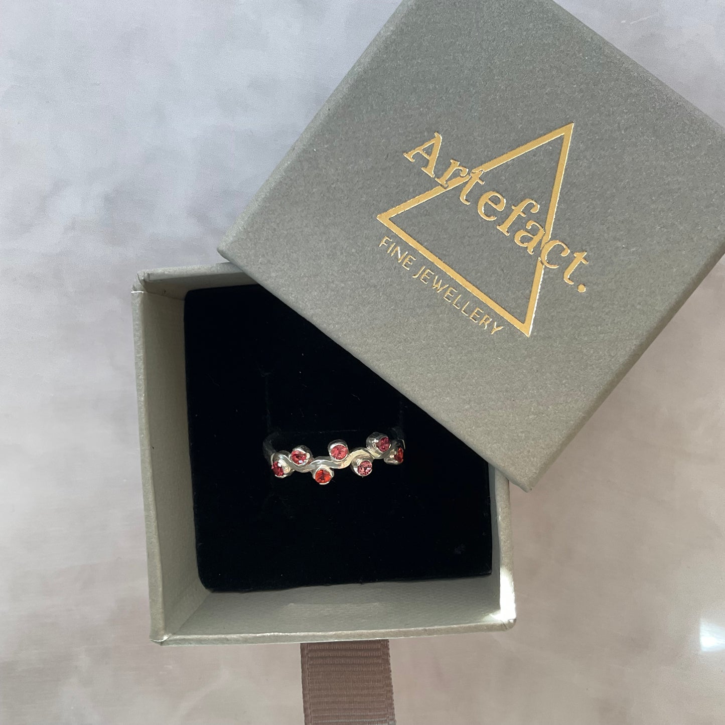 Berry ring | Sapphire ring band Size Q