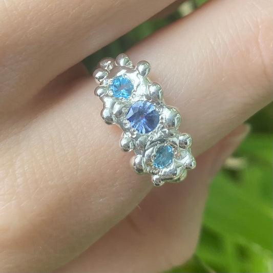 Juno Tiara Ring | Molten sapphire