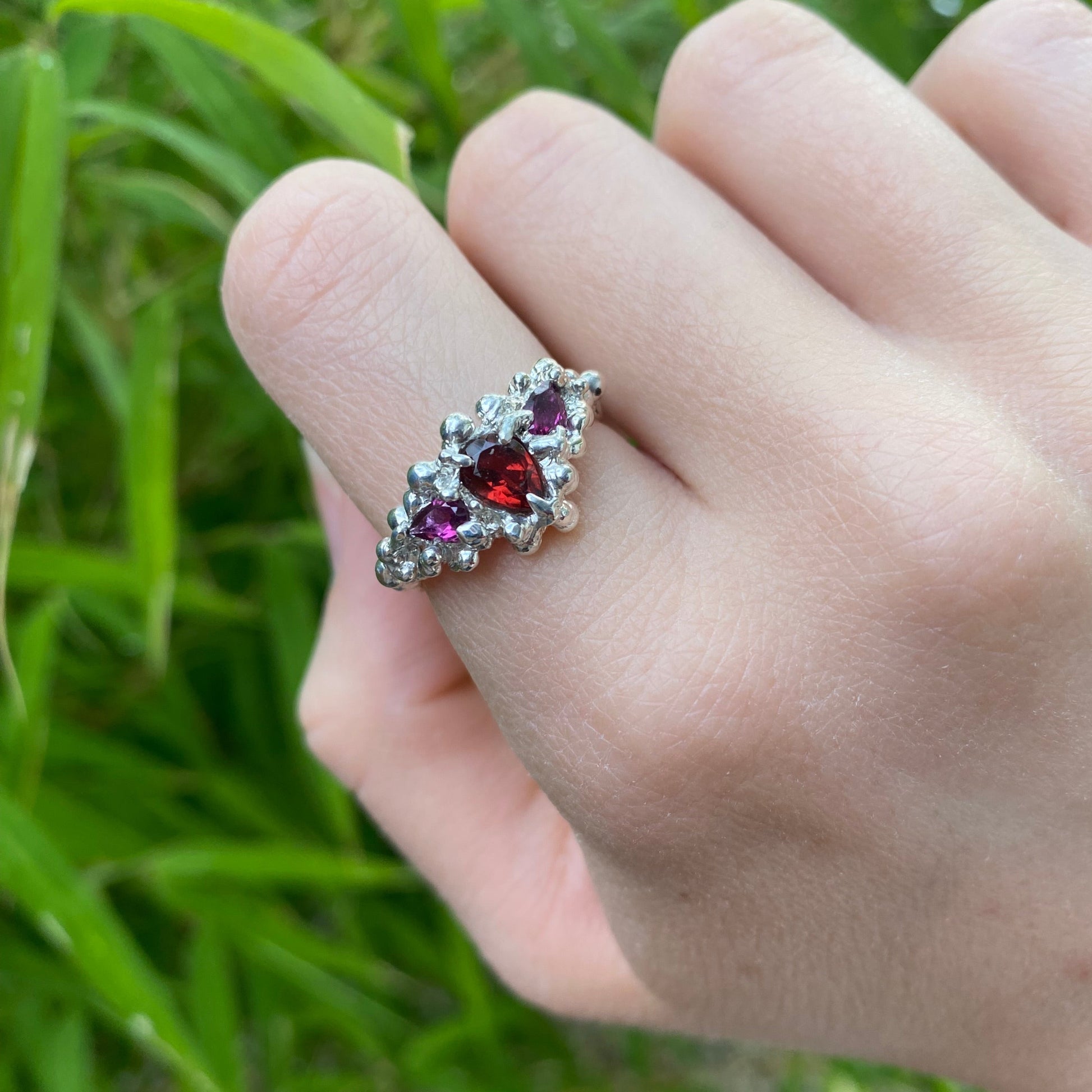 pear shaped mermaid ring size N 1/2