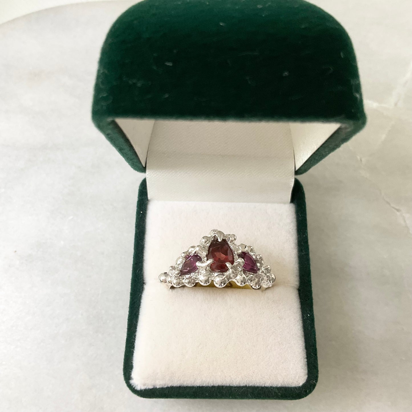 pear shaped mermaid ring size N 1/2