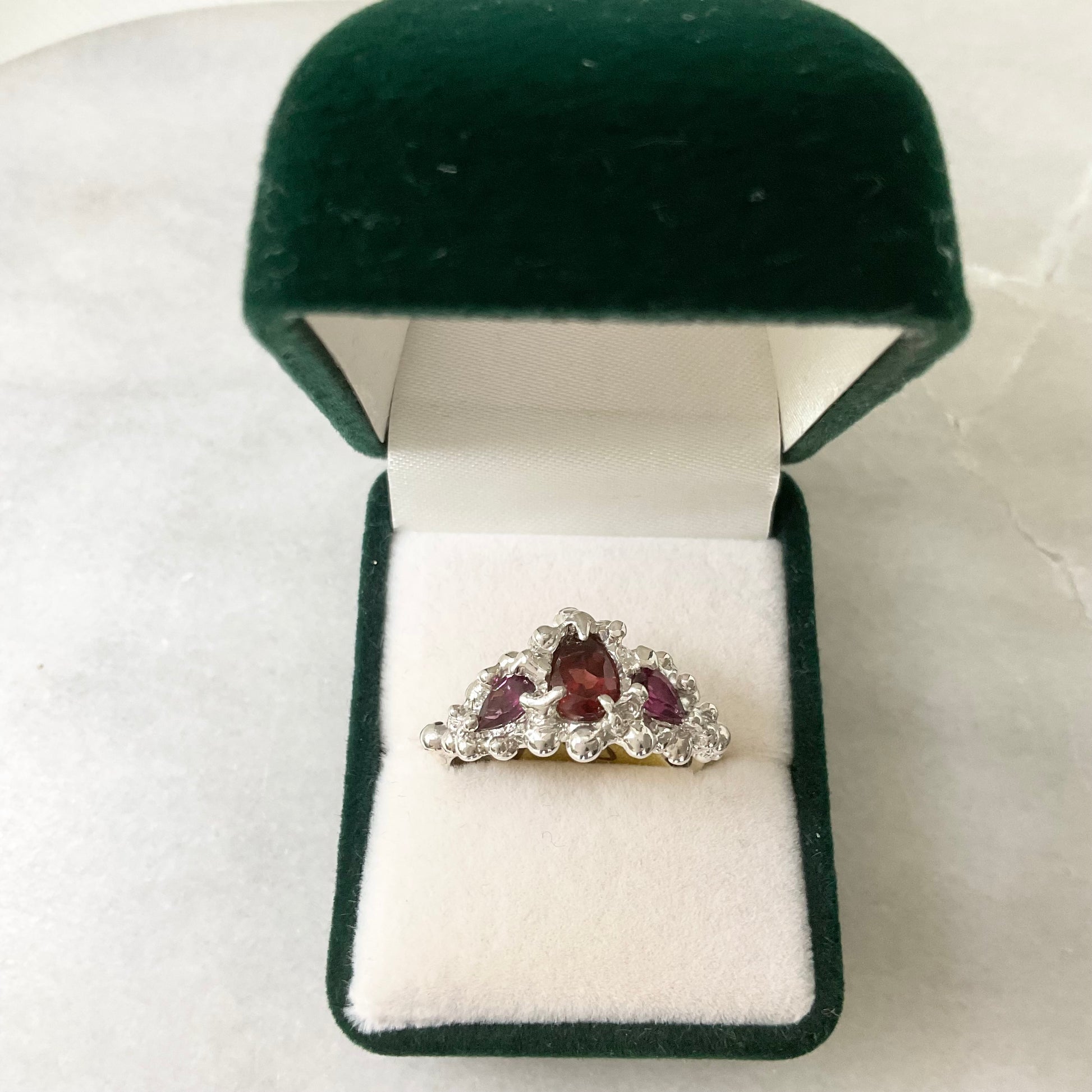 pear shaped mermaid ring size N 1/2