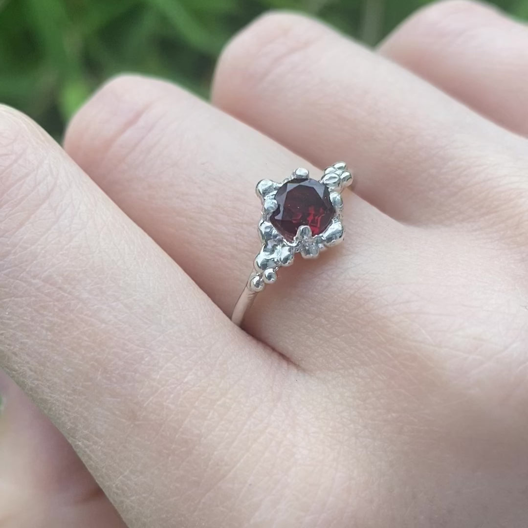 Video of garnet ring