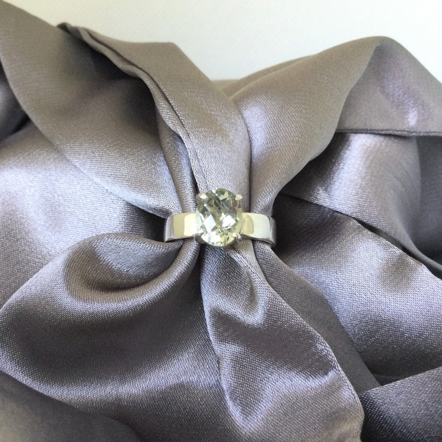 Nimue Ring | Green amethyst ring - UK/AU Size M