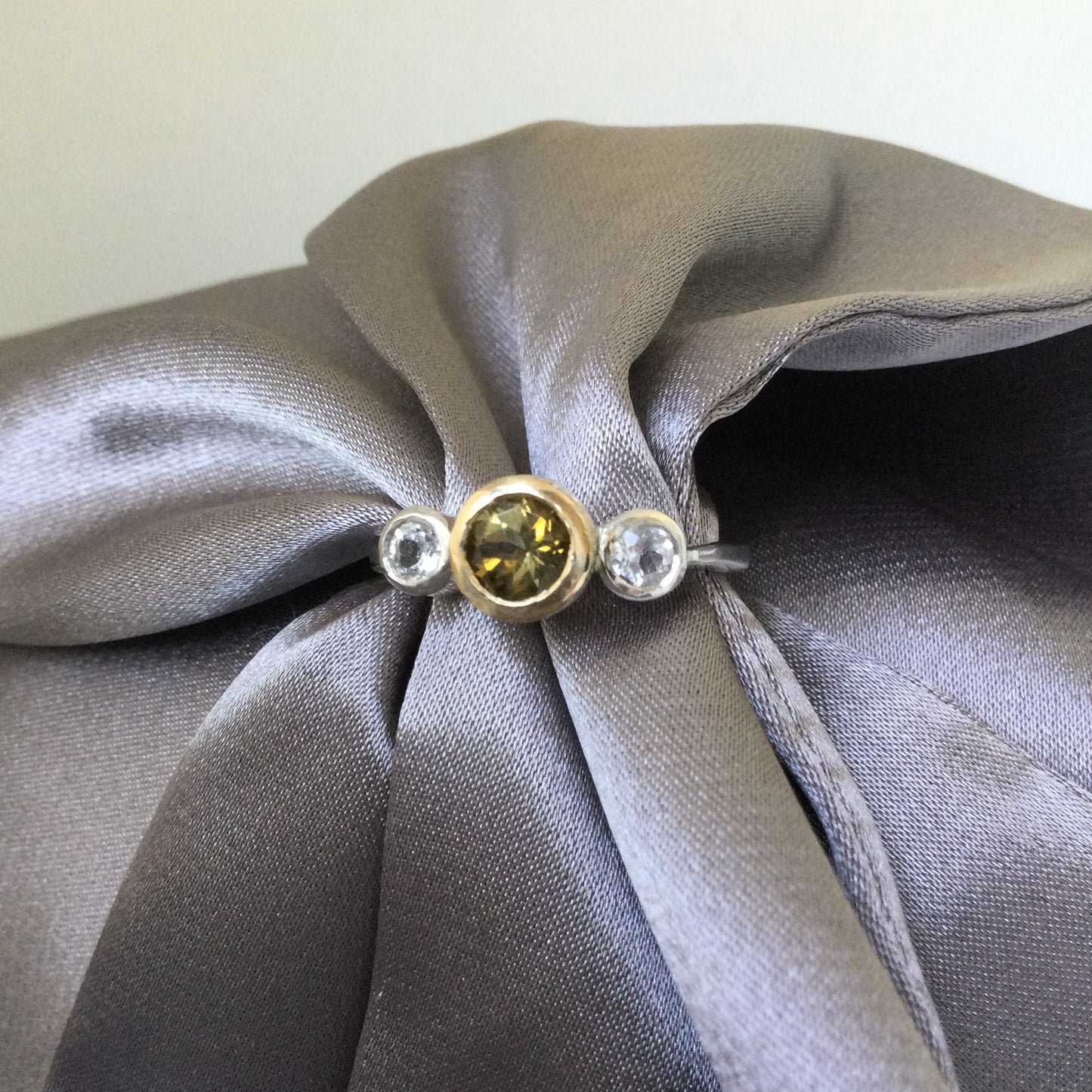 Fortuna Ring | Tourmaline cluster ring - UK/AU Size N